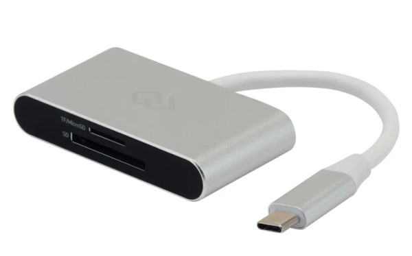 Устройство чтения карт памяти Digma CR-C2501-S серебристый Type C фото