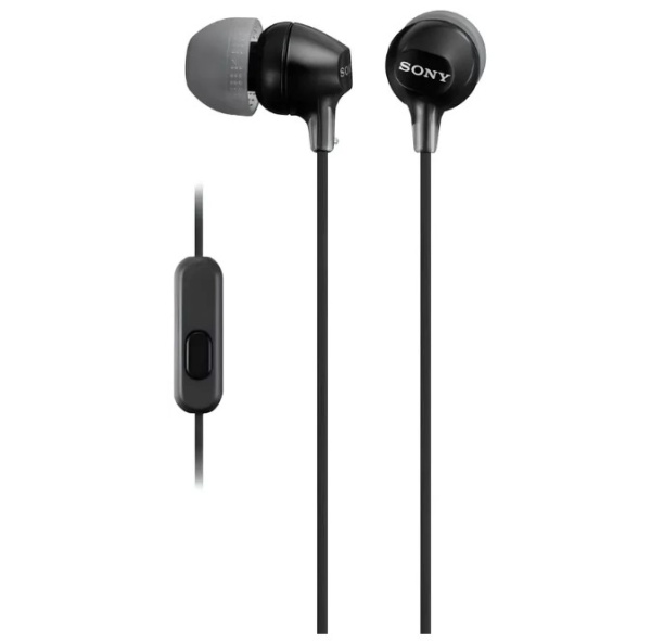 Наушники с микрофоном SONY MDR-EX14AP черный купить ЦИТ Наушники с микрофоном SONY MDR-EX14AP черный фото