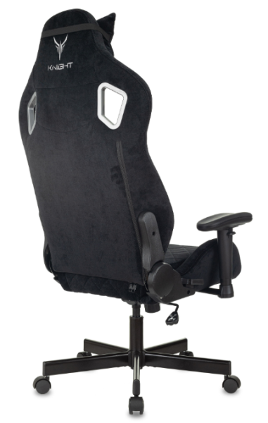 Кресло игровое Knight Outrider черный Light-20 с подголов. крестов. металл KNIGHT OUTRIDER LTD  фото