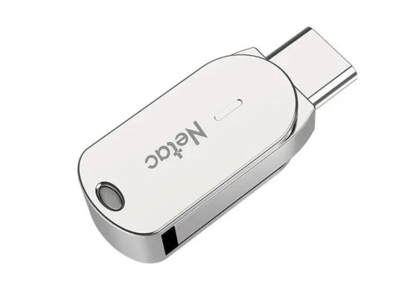 USB флеш-накопитель 32GB Netac U785C Dual, USB + TypeC, серебро USB 3.2 NT03U785C-032G-32PN фото
