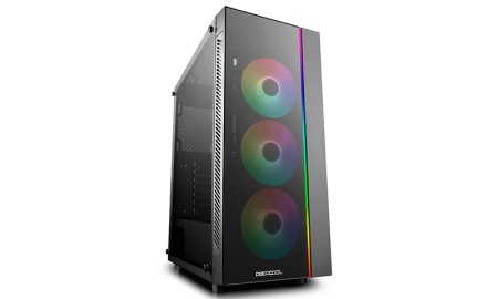 Корпус Deepcool MATREXX 55 V3 RGB 3F, 3xRGB LED 120мм ветилятора спереди без БП, ATX, черный фото