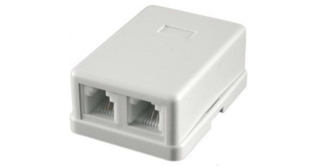 Розетка  RJ-45 8P8C двойная Ningbo TL-CAT-014 фото