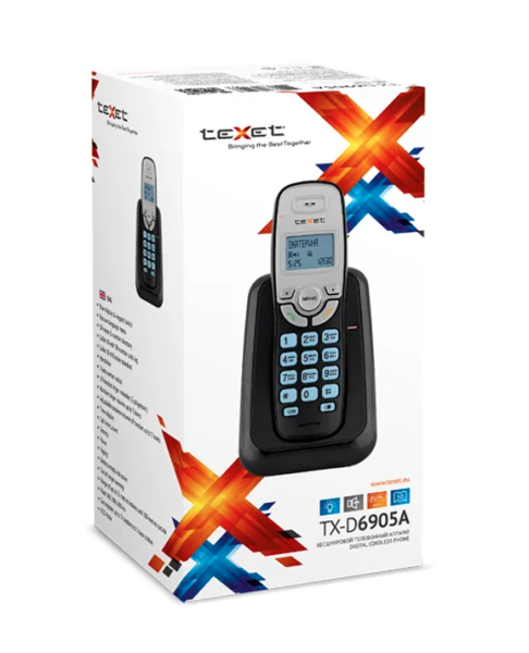 Тел. аппарат Dect TeXet TX-D6905А белый фото