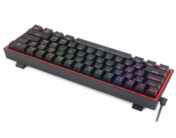 Клавиатура игровая Redragon Fizz  RGB красные свитчи, черный фото