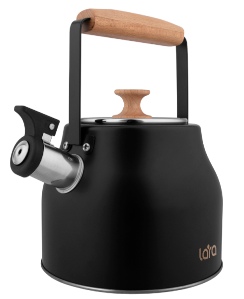 Чайник со свистком LARA LR00-87 2,3л, черный купить ЦИТ Чайник со свистком LARA LR00-87 2,3л, черный фото