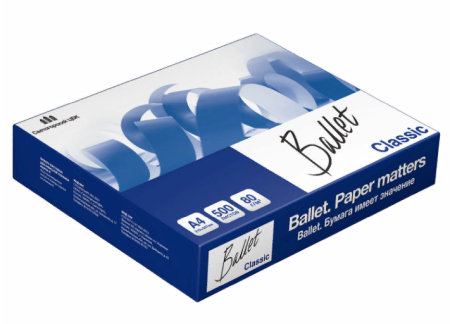 Бумага BALLET CLASSIC 500 л. 80 г/м2 А4 марка В фото