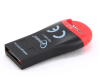 Устройство чтения карт памяти USB2.0 Gembird FD2-MSD-1, TF (MicroSD), черно-красный фото