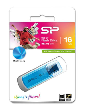 USB флеш-накопитель 16Gb Silicon Power Helios 101 синий USB 2.0 (SP016GBUF2101V1B) фото