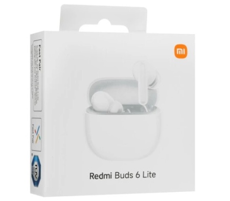 Беспроводные bluetooth наушники Xiaomi Redmi Buds 6 Lite White фото