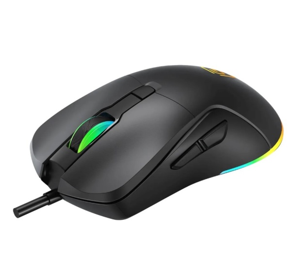 Мышь Oklick 750G черный оптическая (7200dpi) USB игровая (5but) фото
