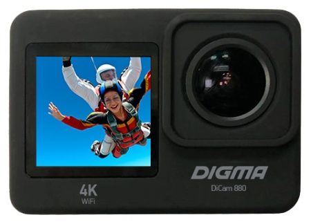 Экшн-камера Digma DiCam 880 черный DC880  фото