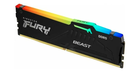 Оперативная память DDR5 32Gb (PC5-44800) 5600MHz Kingston Fury Beast Black RGB KF556C40BBA-32 фото