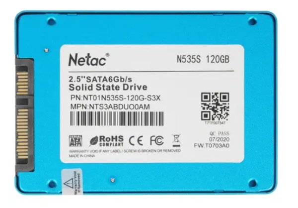 Накопитель SSD 120Gb Netac N535S 510/440 (NT01N535S-120G-S3X) фото