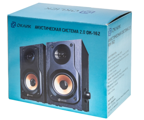 Колонки Оклик OK-162 2.0 черный 8Вт купить ЦИТ Колонки Оклик OK-162 2.0 черный 8Вт фото