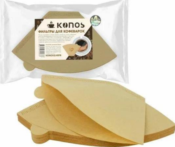 Фильтры для кофеварок KONOS 2/40FB, коричневые фото