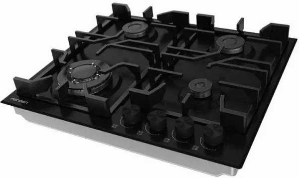 Варочная поверхность NORDEN AZTECH 6L3GT MBL FFD матовый черный фото