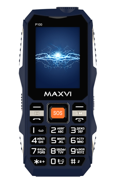 Мобильный телефон MAXVI P100 Blue (Синий) купить ЦИТ Мобильный телефон MAXVI P100 Blue (Синий) фото
