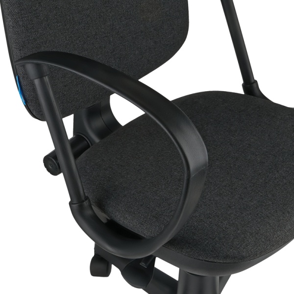 Кресло оператора Helmi HL-M30 "Престиж", ткань серая однотонная фото