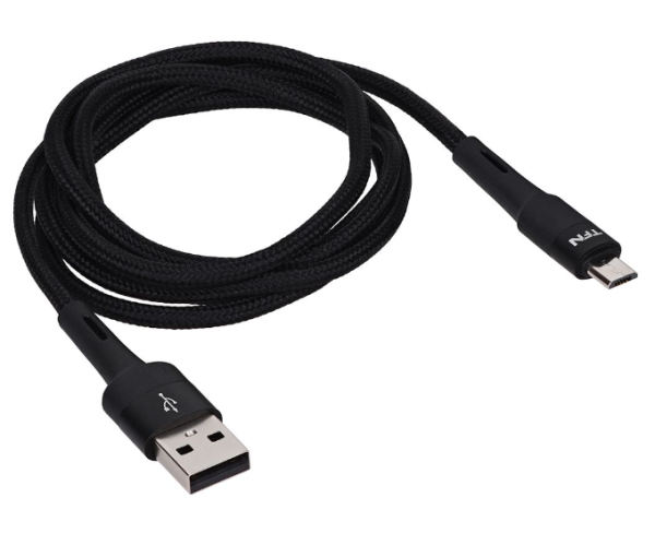 Кабель USB - MicroUSB TFN ENVY 1,2м нейлон черный (TFN-C-ENV-MIC1MBK) купить ЦИТ Кабель USB - MicroUSB TFN ENVY 1,2м нейлон черный (TFN-C-ENV-MIC1MBK) фото