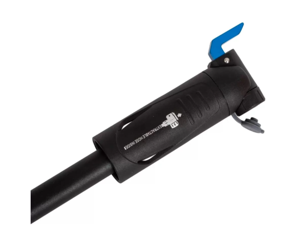 Насос ручной STG GP-87E, Schrader/Presta, шланг, алюминий, черный с синим Х107030 фото