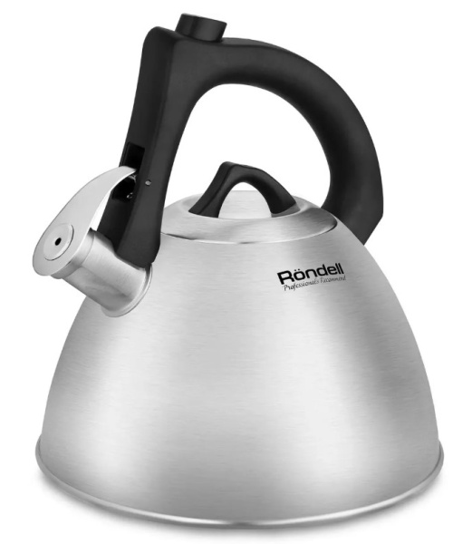 Чайник со свистком RONDELL Mustang RDS-1862 3.3л., нерж. фото