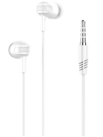 Наушники с микрофоном PERO EP04 белый EP04MWH фото