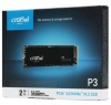 Накопитель SSD 2Tb M.2 2280 Crucial P3 NVMe PCIEx4 (CT2000P3SSD8) фото