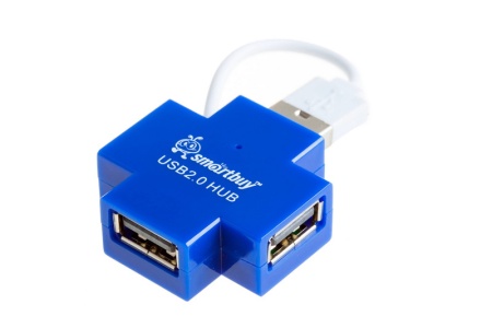 Хаб USB 2.0 SMARTBUY SBHA-6900-K 4 порта синий фото