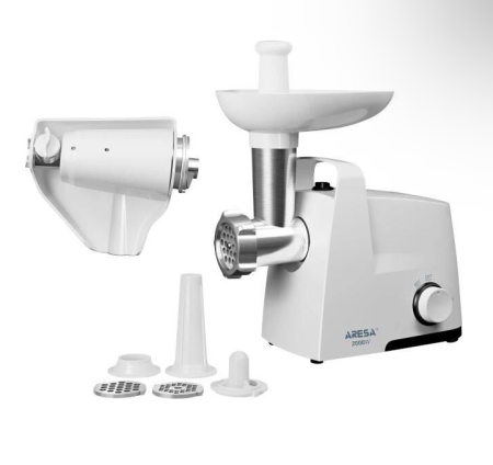 Мясорубка ARESA AR-2110 (шинковки) белый фото