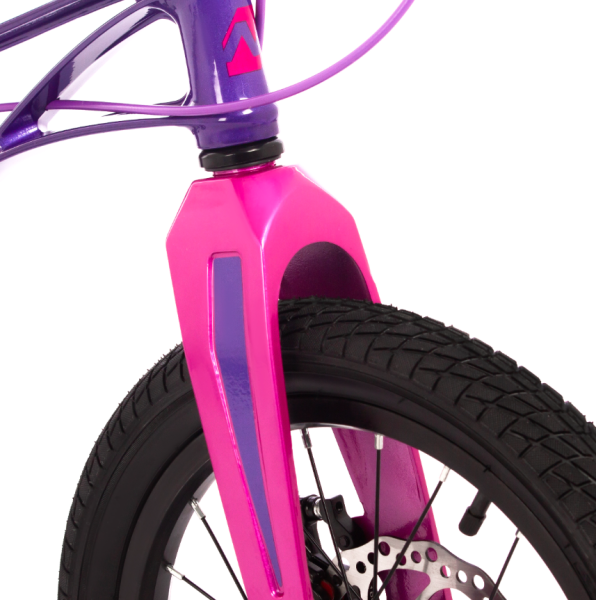 (м) Велосипед детский NOVATRACK 16"165MBLASTD.VL4 Магнез рама, фиолетовый, полная защ.цепи, диск.то фото