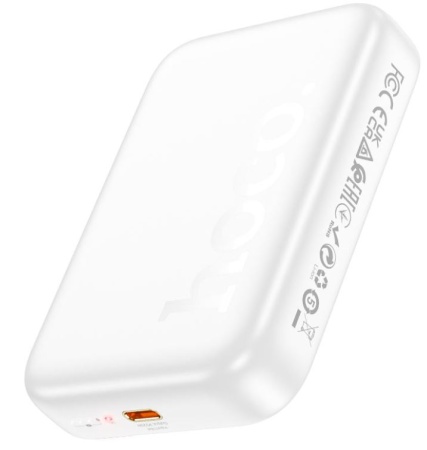 Аккумулятор внешний HOCO J117 Esteem 10000mAh, MagSafe белый фото