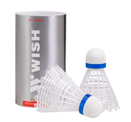 Набор для бадминтона WISH Fusiontec 799K (2 ракетки+2 волана), синий/оранжевый фото