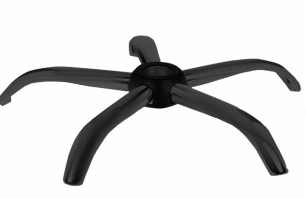 Пятилучие для кресла, нагрузка до 120 кг., диаметр 700мм., металлическое, черное, 533052 фото