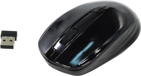 Мышь Oklick 475MW черный оптическая (1200dpi) беспроводная USB (3but) фото