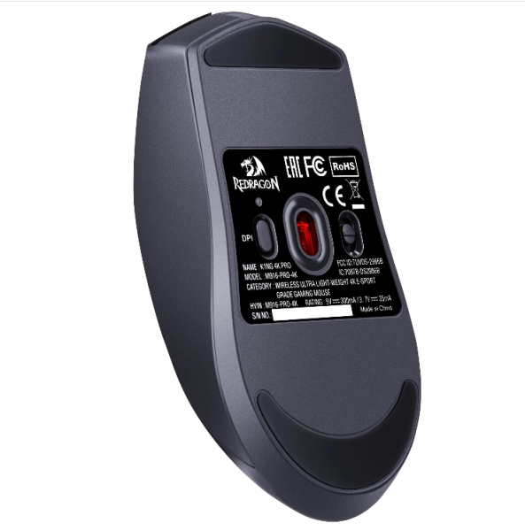 Мышь Redragon K1ng 4K Pro черная, беспроводная фото