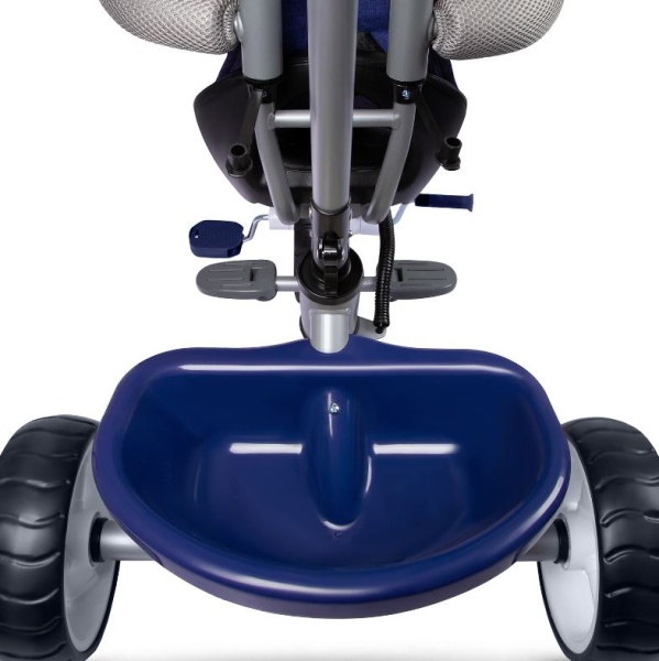 (м) Велосипед детский 3-х колесный City-Ride CR-B3-06DBL Рама сталь, "колясочная крыша", ручка управ фото