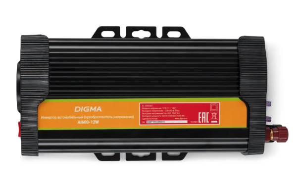 Автоинвертор Digma AI600-12W 600Вт фото