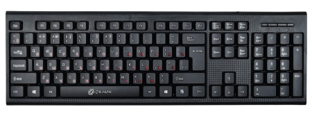 Клавиатура Oklick 120M черный USB фото