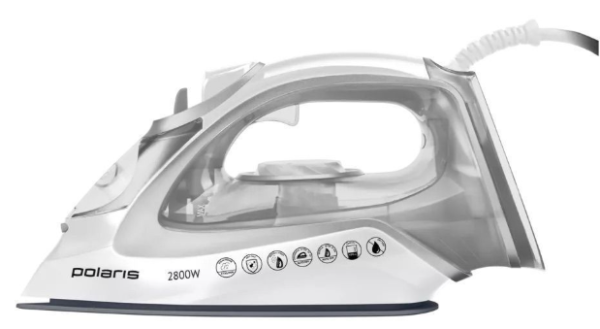 Утюг POLARIS PIR 2821AK, белый/серебристый фото