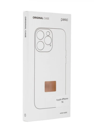 Чехол для Apple iPhone 16 силикон прозрачный усиленный PERO CC02-IP16-TR фото