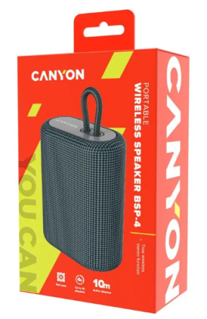 Колонка Bluetooth CANYON BSP-4 Темно-серый (DL1CNECBTSP4DG) фото