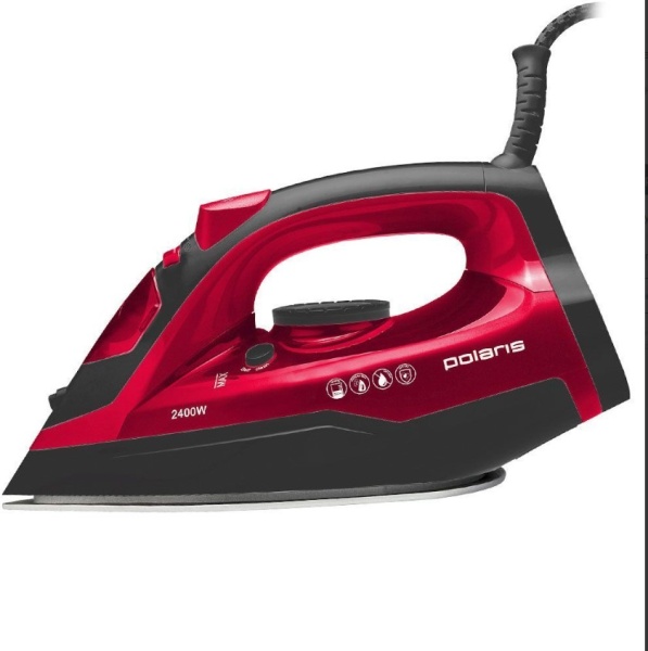 Утюг POLARIS PIR 2478K, черный/алый фото