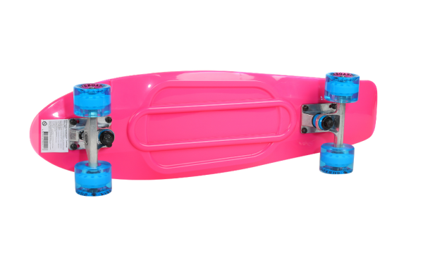 Скейтборд Fish розовый, размер 27"*6", колеса: 60*45мм 78А, PU код 9926 фото