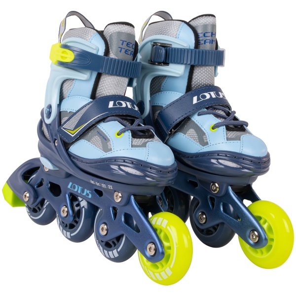 Роликовый коньки Tech Team Lotus Blue р.34-37 (M) фото