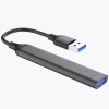 Хаб USB 3.0 PERO MH01 USB-A - USB 3.0+USB 2.0+USB 2.0+USB 2.0, серый MH01GR фото