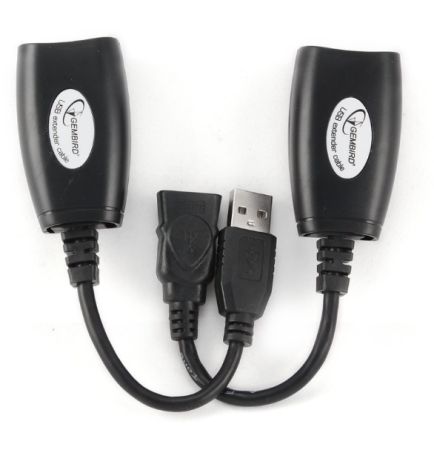 Удлинитель USB 2,0 30м по витой паре Cablexpert 30M, AM-AF/RJ45Fx2 фото