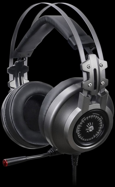 Игровые наушники с микрофоном A4 Bloody J527 серый USB фото