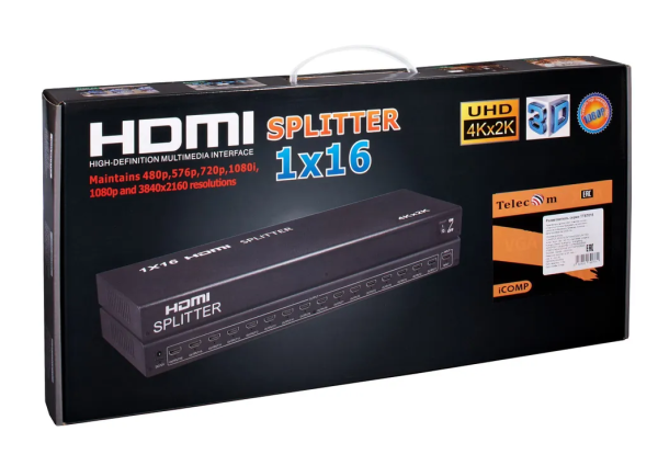 Разветвитель HDMI TELECOM на 16 портов 4K 30Hz (TTS7015) фото