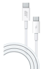 Кабель TYPE-C - TYPE-C BORASCO 1м, 5а белый (38527) фото