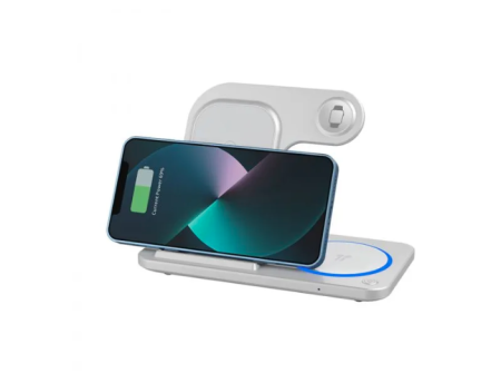 Беспроводное зарядное устройство Wiwu WI-W020 15W White 6976195093537 фото